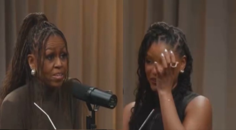 Michelle Obama’s Words of Pride Bring Halle Bailey to Tears on the IMO Podcast