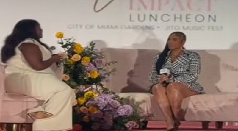 Ashanti spoke over the weekend at Miami Gardens' Women's Empowerment Luncheon. She was the guest of city councilwoman, Linda Julien. The panel was hosted by CBS Miami's Chelsea Jones.